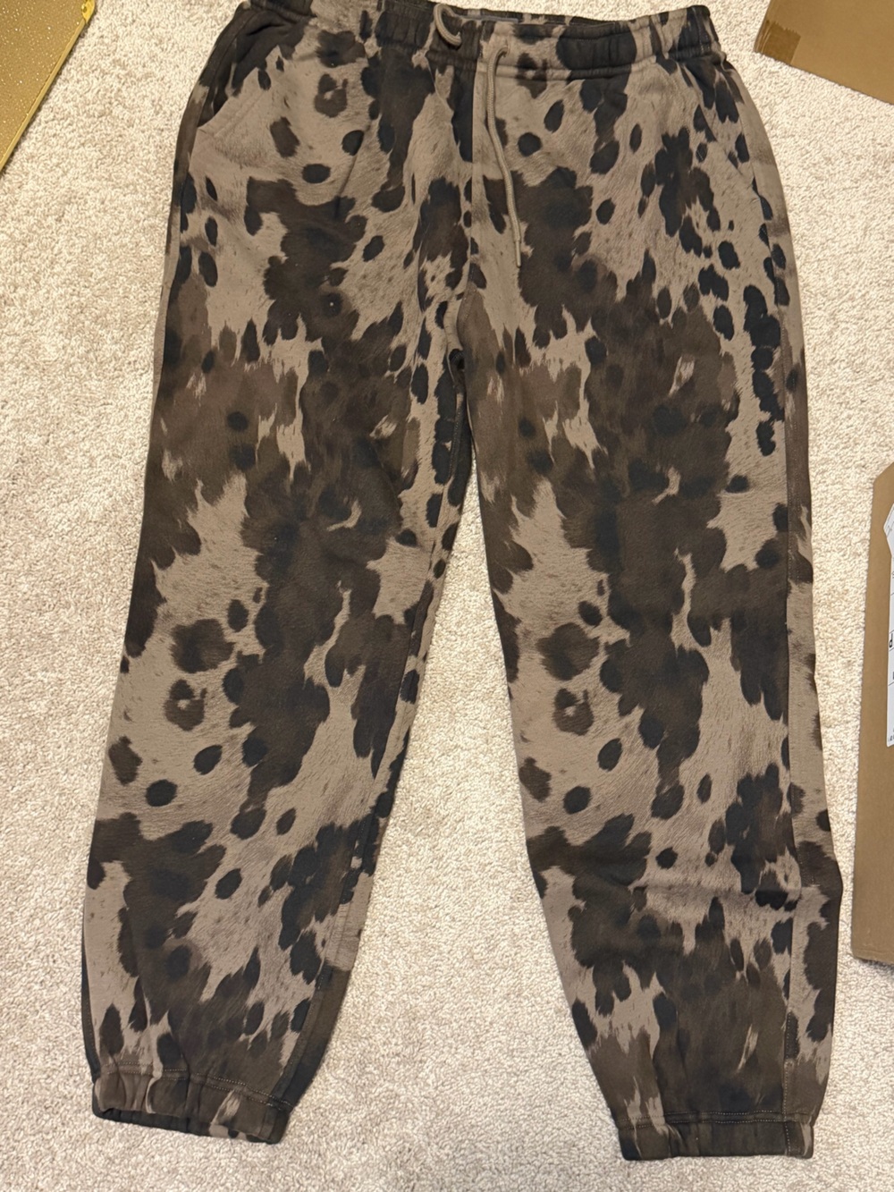 Abercrombie & Fitch Leopard-Spot Sweatpants - Brown & Black